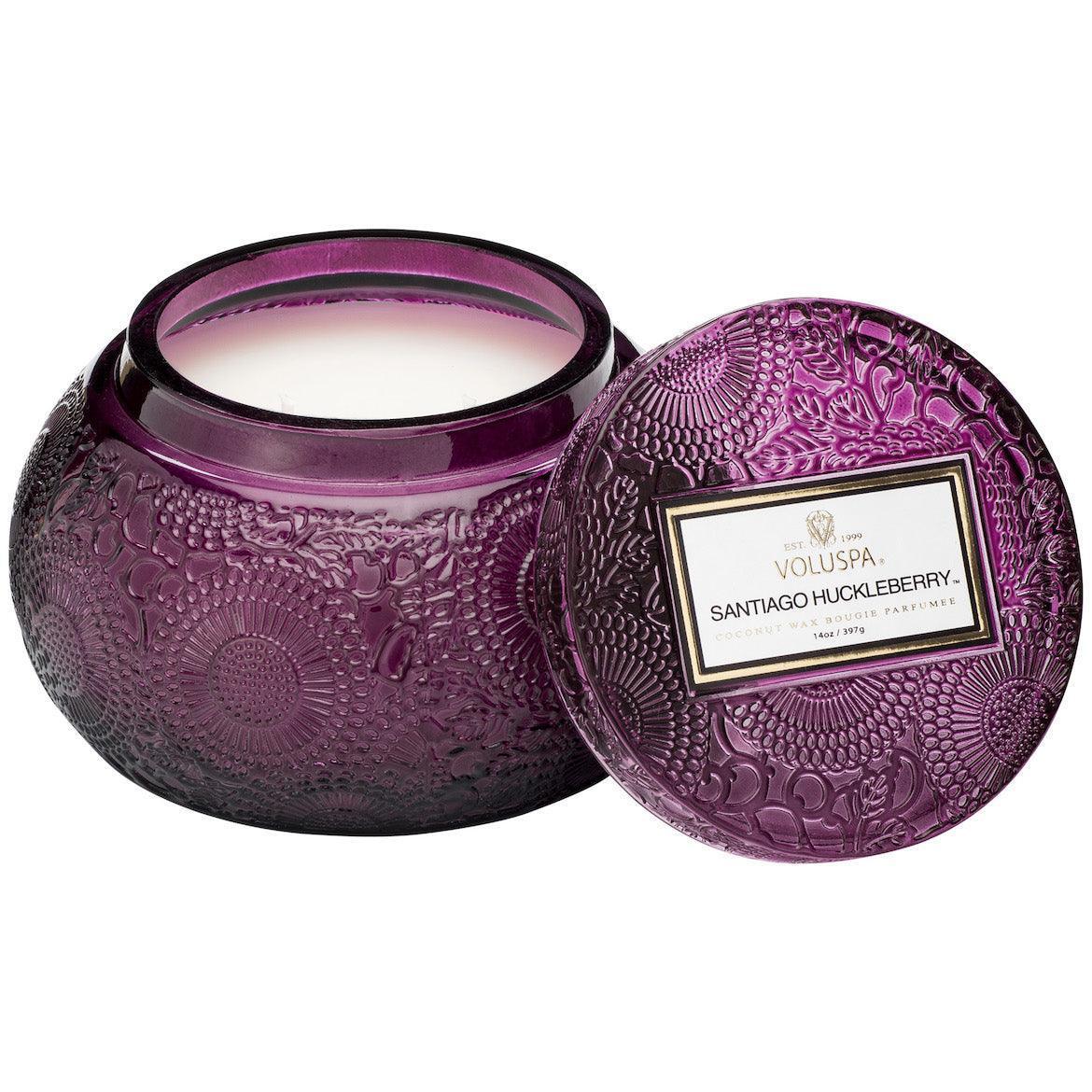 Voluspa 2-Docht Duftkerze Santiago Huckleberry | Japonica Collection | Chawan Bowl