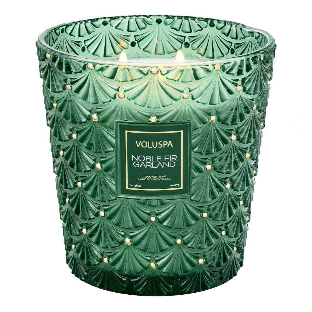 Voluspa 3-Docht Duftkerze Noble Fir Garland Limited Holiday Edition | 1.077 g