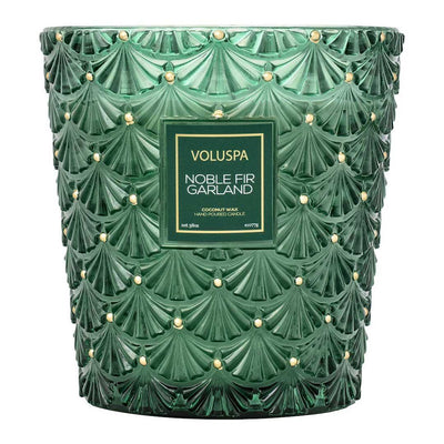 Voluspa 3-Docht Duftkerze Noble Fir Garland Limited Holiday Edition | 1.077 g