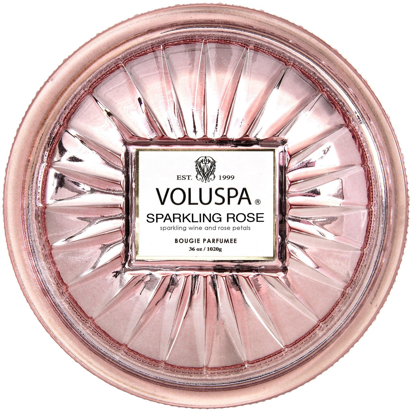 Voluspa 3-Docht Duftkerze Sparkling Rose Vermeil Collection | Grande Maison Candle