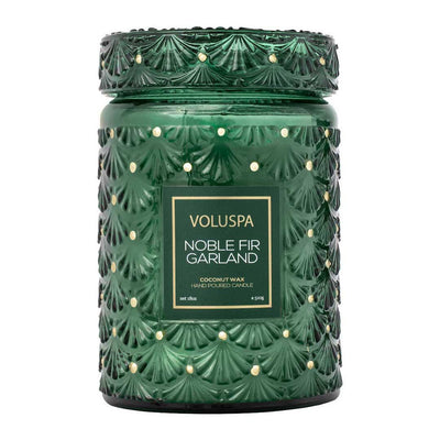 Voluspa Duftkerze Noble Fir Garland Limited Holiday Edition | Large Jar