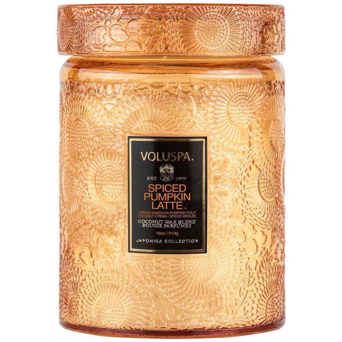 Voluspa Duftkerze Spiced Pumpkin Latte Limited Holiday Edition | Large Jar