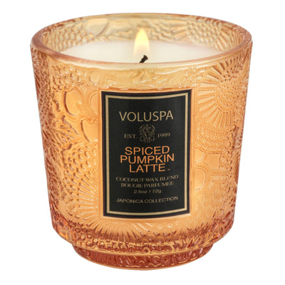 Voluspa DUFTKERZE SPICED PUMPKIN LATTE LIMITED HOLIDAY EDITION | PETITE PEDESTAL CANDLE