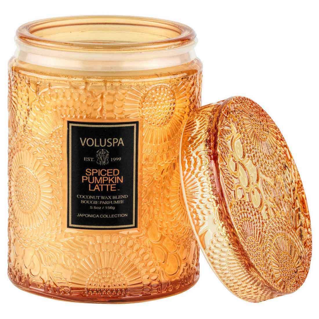 Voluspa Duftkerze Spiced Pumpkin Latte Limited Holiday Edition | Small Jar