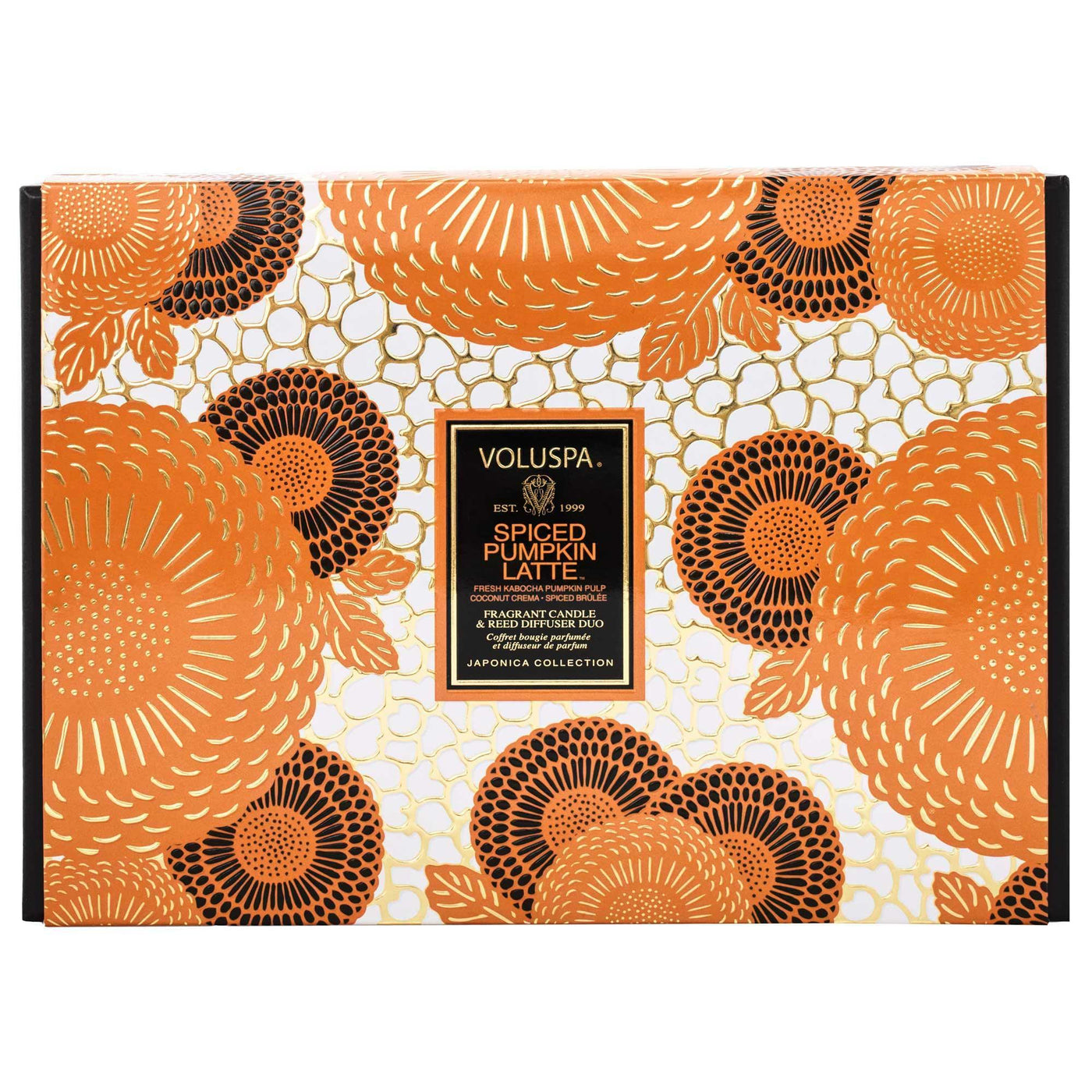 Voluspa Geschenkset Spiced Pumpkin Latte Limited Holiday Edition | Demi Candle & Diffuser