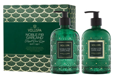 Voluspa Handpflege Geschenkset Noble Fir Garland | Flüssigseife & Handlotion