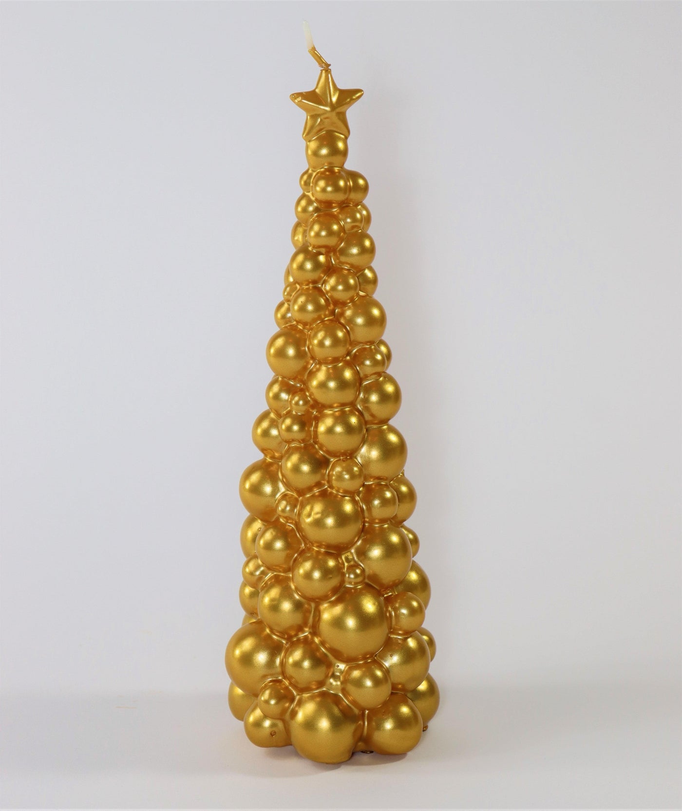 Weihnachtsbaum Kerze in Gold | Höhe 30 cm