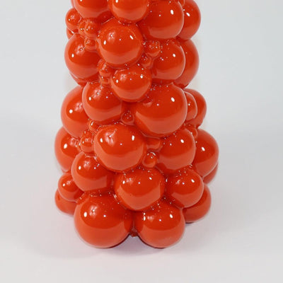 Weihnachtsbaum Kerze in Orange | Höhe 21 cm