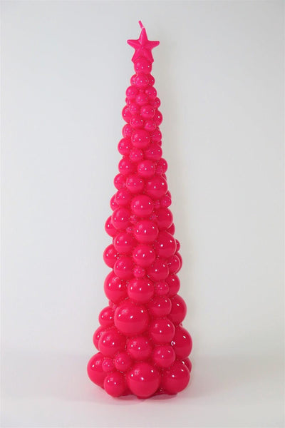 Ceralacca Weihnachtsbaum Kerze in Pink | Höhe 47 cm Codeso Living