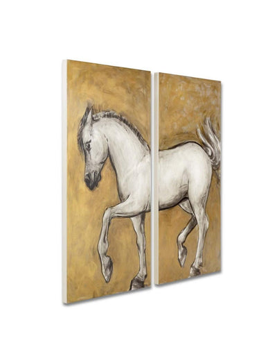 Abhika Abhika 2-teiliges Wandbild Horse Codeso Living