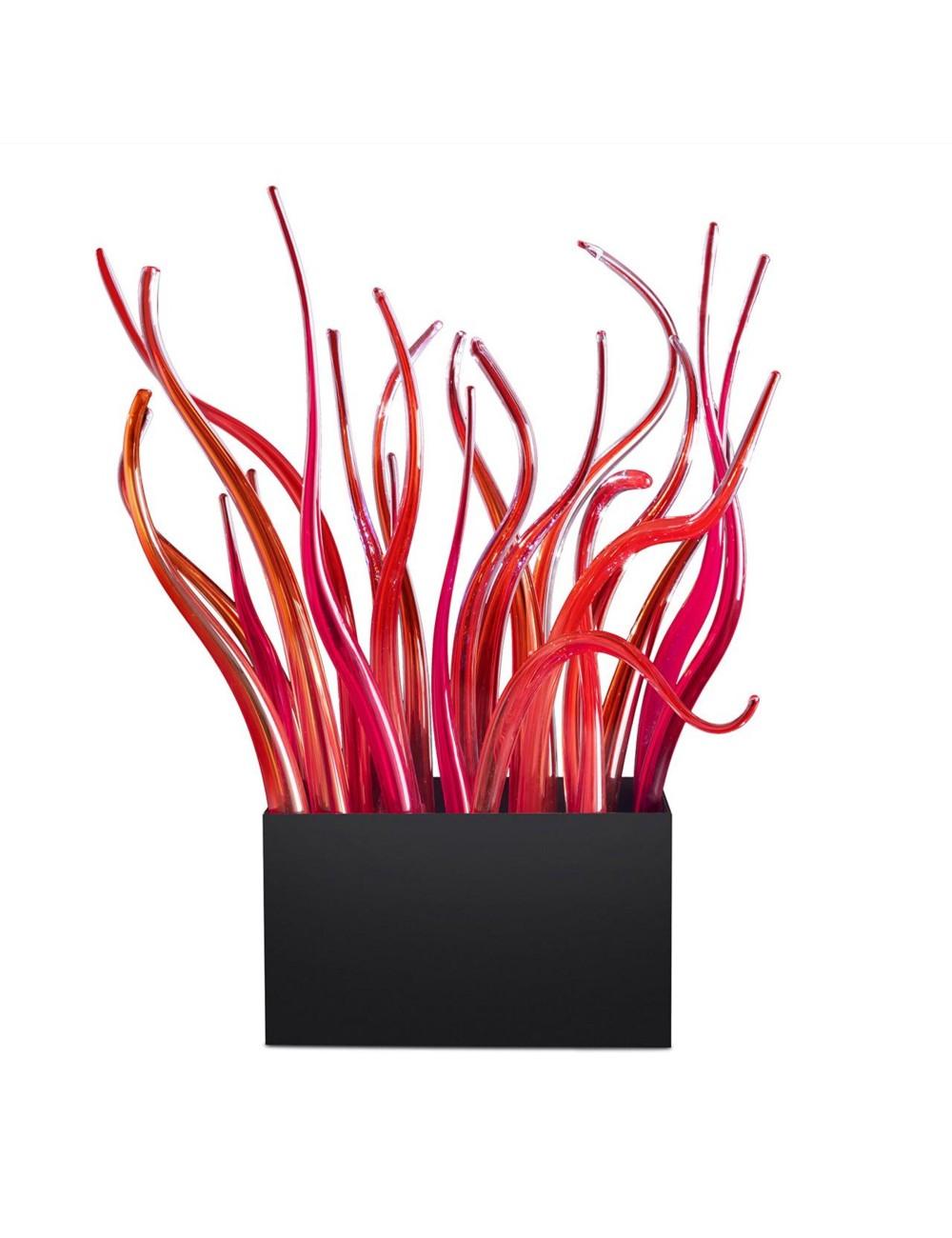 Abhika Tischlampe Fire Wave | 35x70 cm