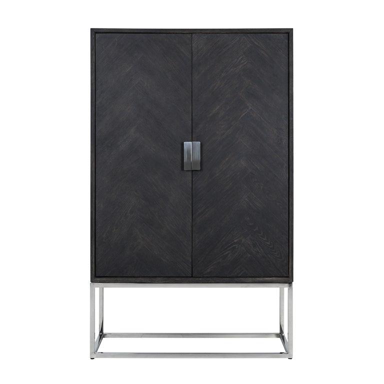 Richmond Interiors Richmond Interiors 2-türiger Schrank Blackbone Silber | 108x175 cm Codeso Living