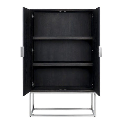 Richmond Interiors Richmond Interiors 2-türiger Schrank Blackbone Silber | 108x175 cm Codeso Living