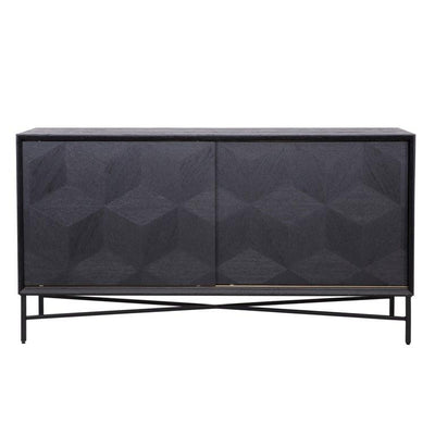 Richmond Interiors Richmond Interiors 4-türiges Sideboard Blax | Schwarz Codeso Living