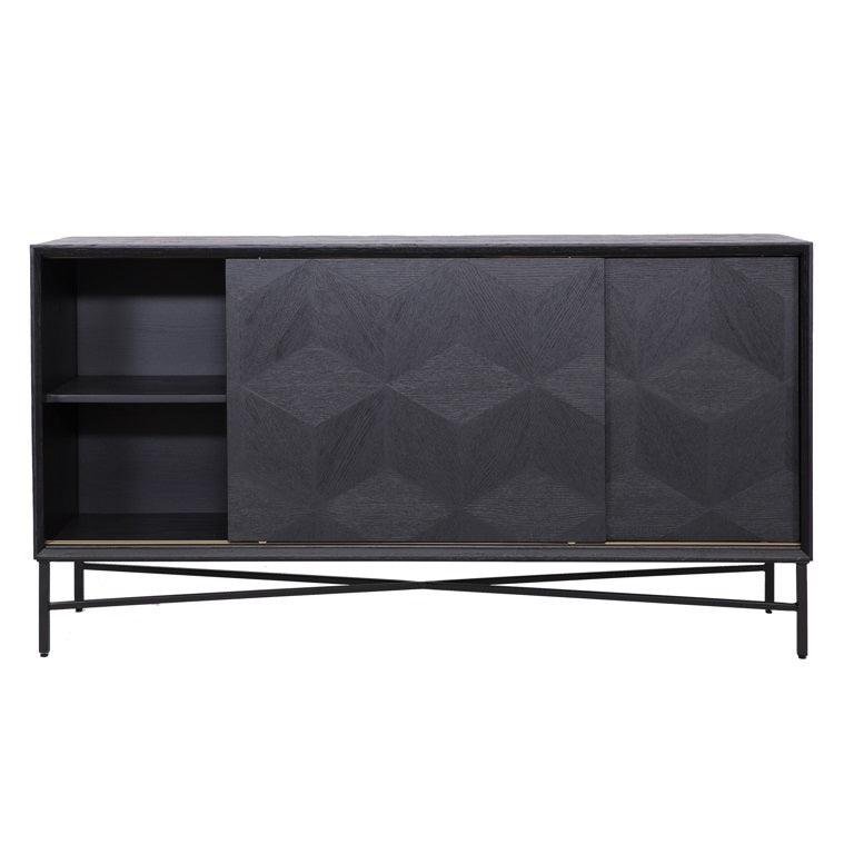 Richmond Interiors Richmond Interiors 4-türiges Sideboard Blax | Schwarz Codeso Living