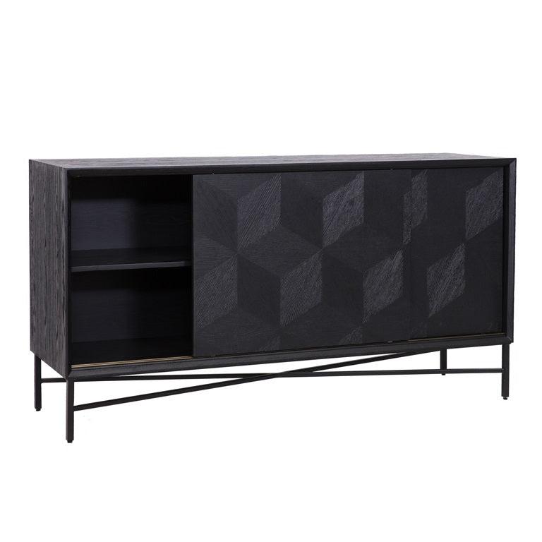 Richmond Interiors Richmond Interiors 4-türiges Sideboard Blax | Schwarz Codeso Living