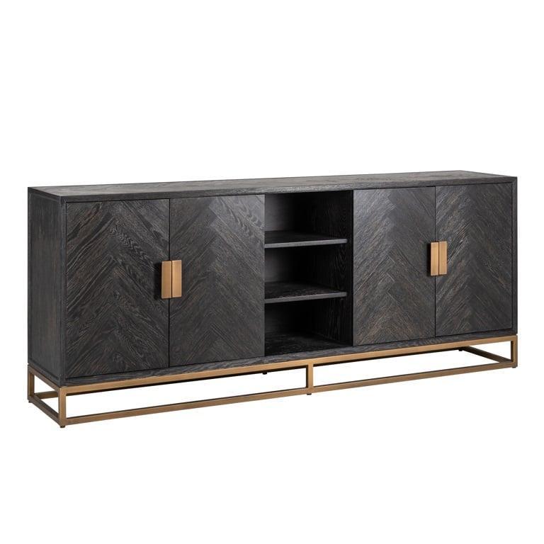 Richmond Interiors 4-türiges Sideboard Blackbone brass | 225x90 cm