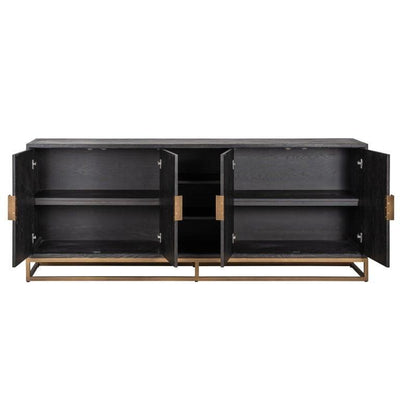 Richmond Interiors 4-türiges Sideboard Blackbone brass | 225x90 cm