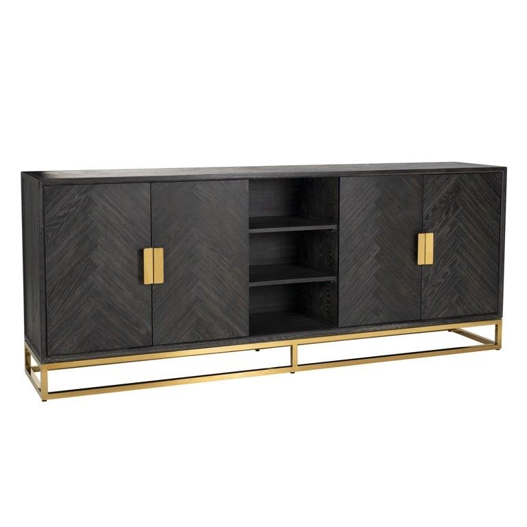 Richmond Interiors Richmond Interiors 4-türiges Sideboard Blackbone Gold | 225x90 cm Codeso Living