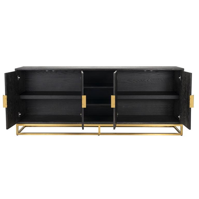 Richmond Interiors Richmond Interiors 4-türiges Sideboard Blackbone Gold | 225x90 cm Codeso Living