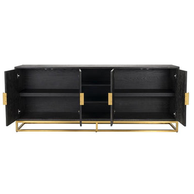 Richmond Interiors Richmond Interiors 4-türiges Sideboard Blackbone Gold | 225x90 cm Codeso Living