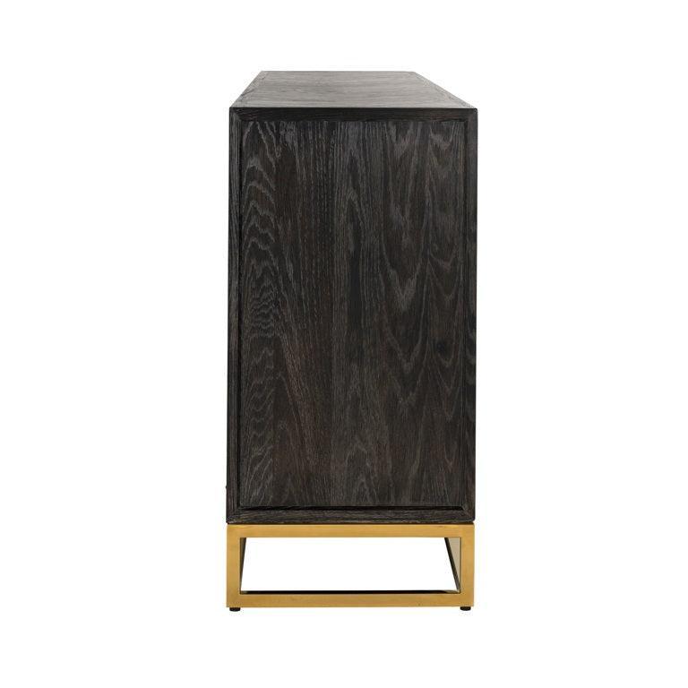 Richmond Interiors 4-türiges Sideboard Blackbone Gold | 225x90 cm