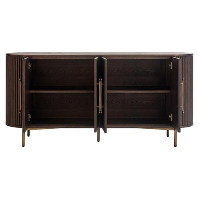 Richmond Interiors 4-türiges Sideboard Luxor | Braun