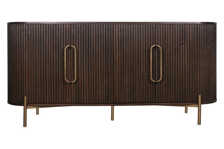 Richmond Interiors 4-türiges Sideboard Luxor | Braun