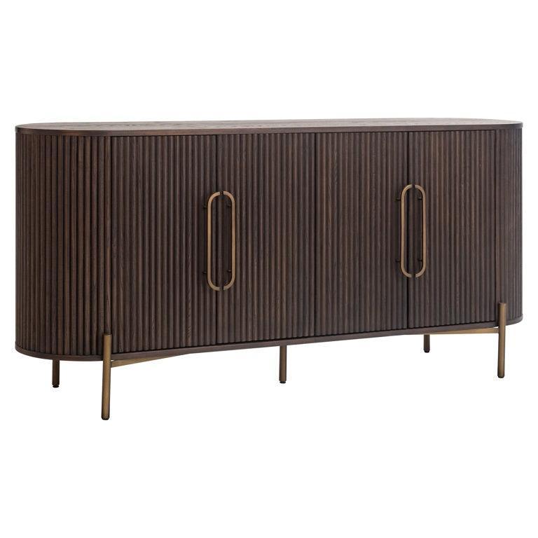 Richmond Interiors 4-türiges Sideboard Luxor | Braun