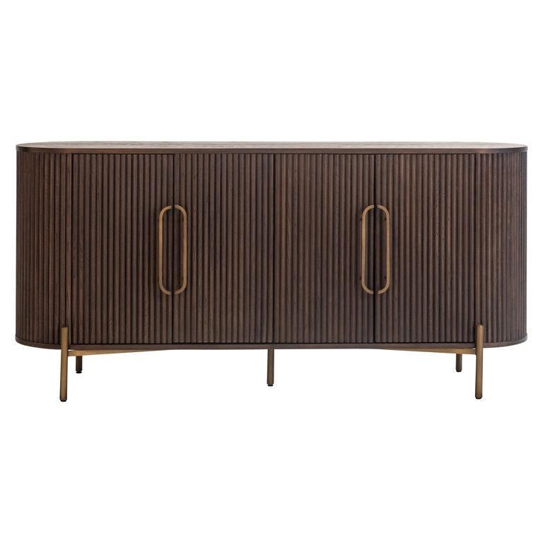 Richmond Interiors 4-türiges Sideboard Luxor | Braun