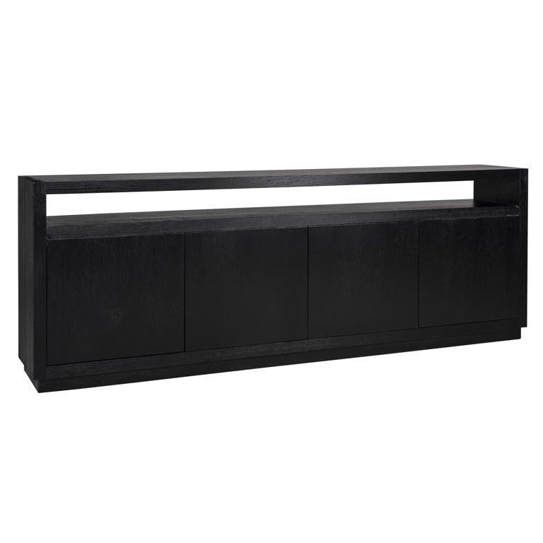 Richmond Interiors 4-türiges Sideboard Oakura | Schwarz