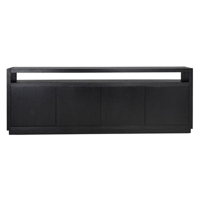 Richmond Interiors 4-türiges Sideboard Oakura | Schwarz