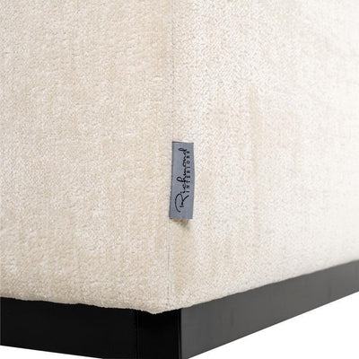 Richmond Interiors Chenille-Sessel Beaudy | Weiß