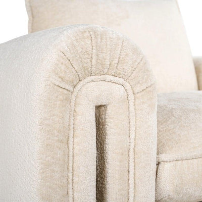 Richmond Interiors Chenille-Sessel Sandro | weiß