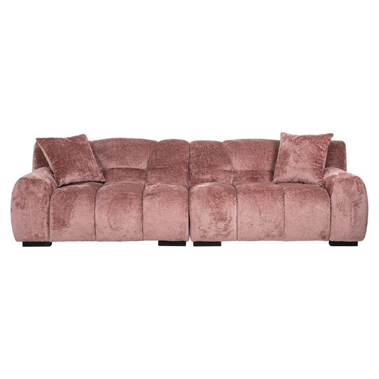 Richmond Interiors Chenille Sofa Charelle | rosé