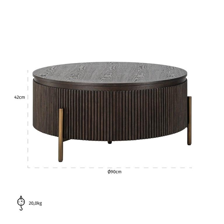 Richmond Interiors Richmond Interiors Couchtisch Luxor | ø 95 cm Codeso Living