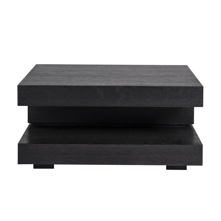 Richmond Interiors Couchtisch Oakura Schwarz | 90x90 cm