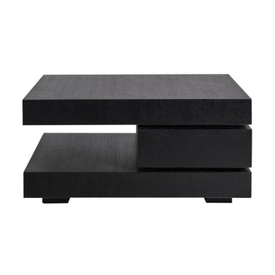 Richmond Interiors Couchtisch Oakura Schwarz | 90x90 cm