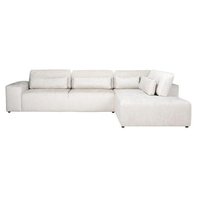 Richmond Interiors Ecksofa Lund 3 Sitzer mit Lounge rechts | cream