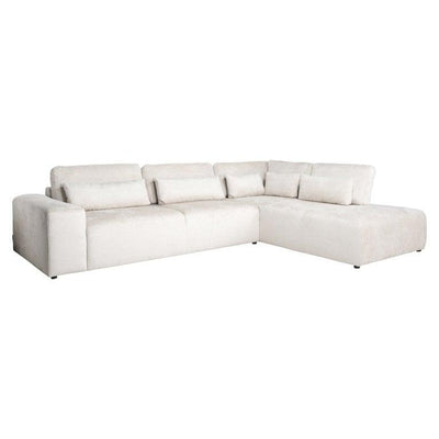 Richmond Interiors Ecksofa Lund 3 Sitzer mit Lounge rechts | cream