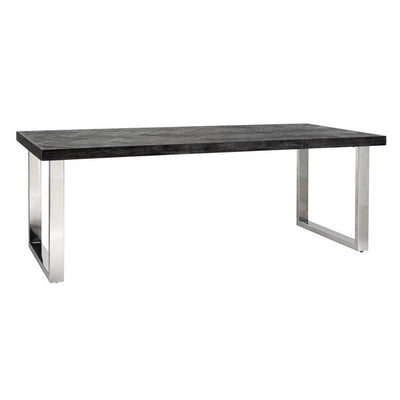 Richmond Interiors Esstisch Blackbone Silber | 220x100 cm