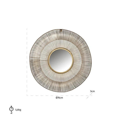 Richmond Interiors Runder Spiegel Aliza | ø 75 cm