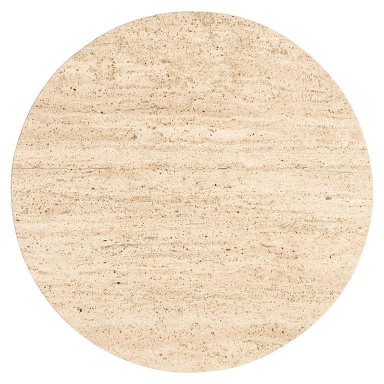 Richmond Interiors Richmond Interiors Runder Travertine Beistelltisch Hampton | ø 45 cm Codeso Living