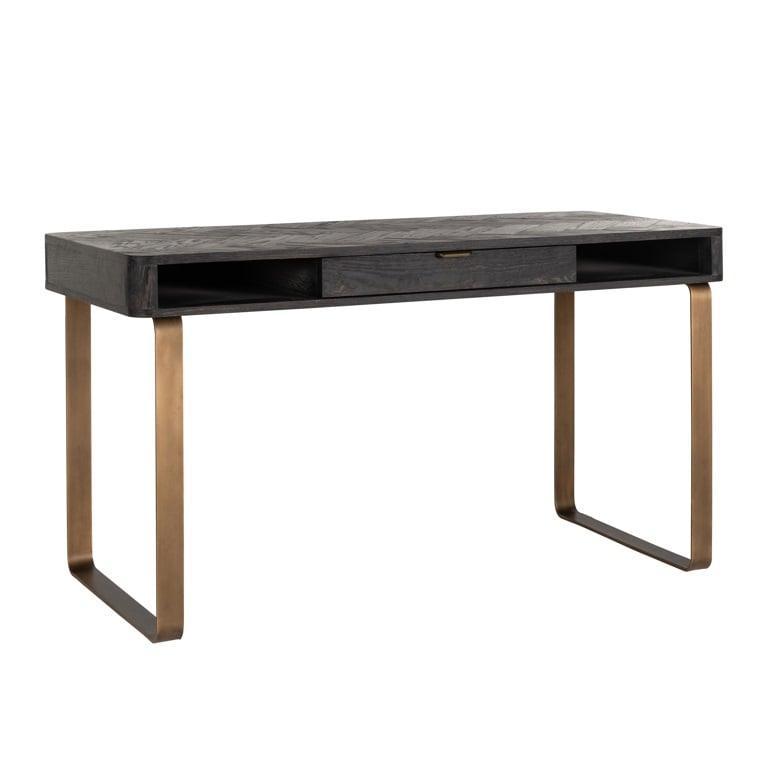 Richmond Interiors Schreibtisch Blackbone | brass